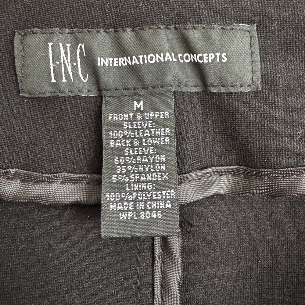 Black Leather Women's Jacket - Picture 5 of 5